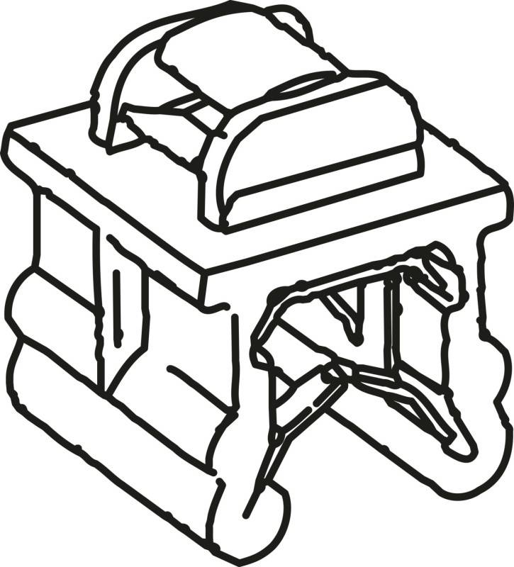 HellermannTyton Befestigungsbinder T50ROSEC20-MC5-BK-D1