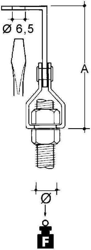 Niedax Stangenbefestigung UM44-AM6T