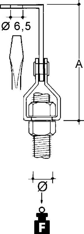 Niedax Stangenbefestigung UM44-AM6T
