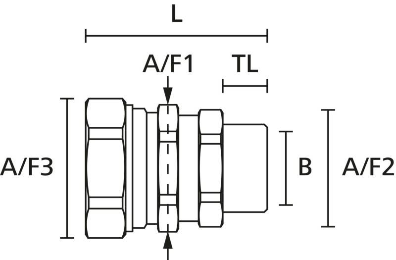 HellermannTyton Kompressionsverschraubung PSRSC16-SMC-M16