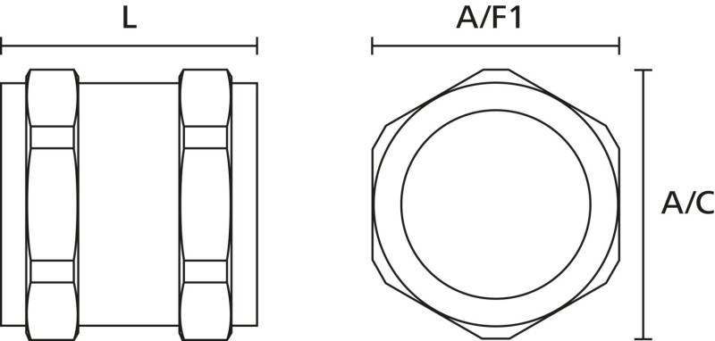HellermannTyton Schlauchverbinder ACP-M32 NPB ML 10