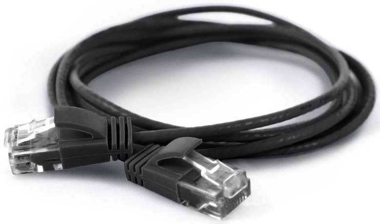 Wantec UTP-Patchkabel Cat.6A sw 7313 sw 1,0m