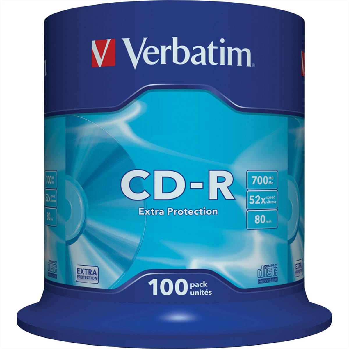 Verbatim - 100 x CD-R - 700 MB (80 Min) 52x