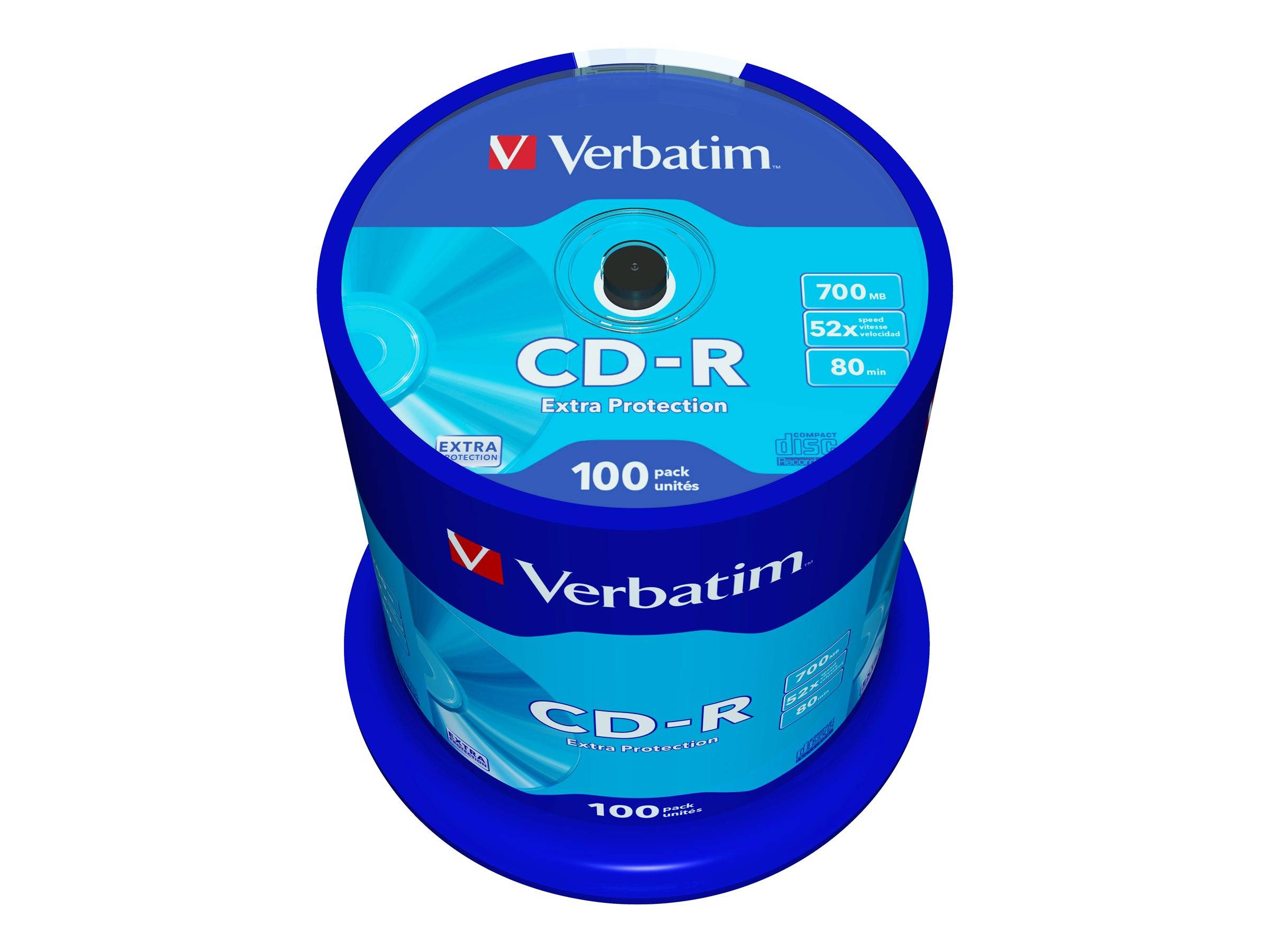 Verbatim - 100 x CD-R - 700 MB (80 Min) 52x