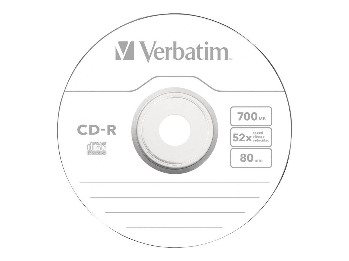 Verbatim - 100 x CD-R - 700 MB (80 Min) 52x