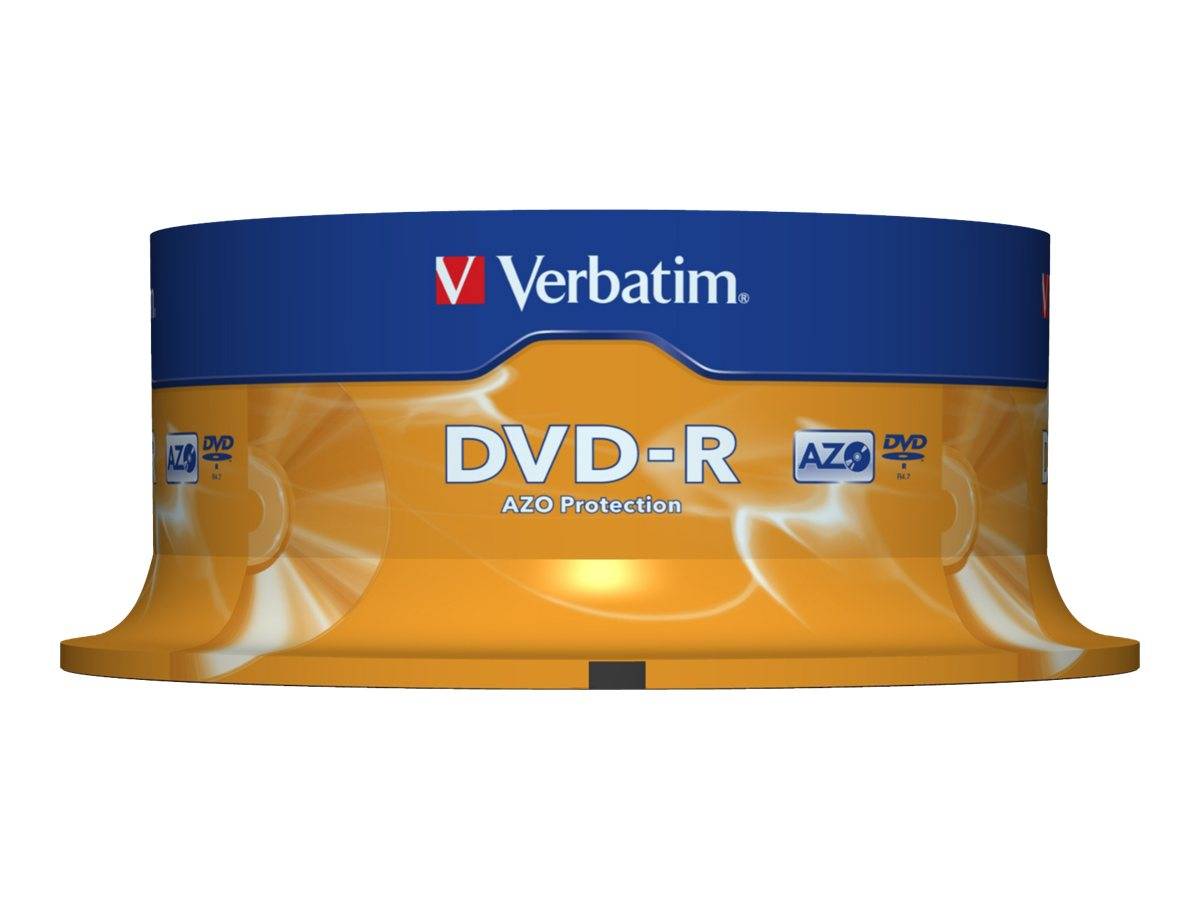 Verbatim - 25 x DVD-R - 4.7 GB 16x - mattsilber