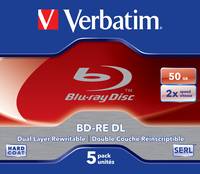 Verbatim - 5 x BD-RE DL - 50 GB 2x - Jewel Case (Schachtel)