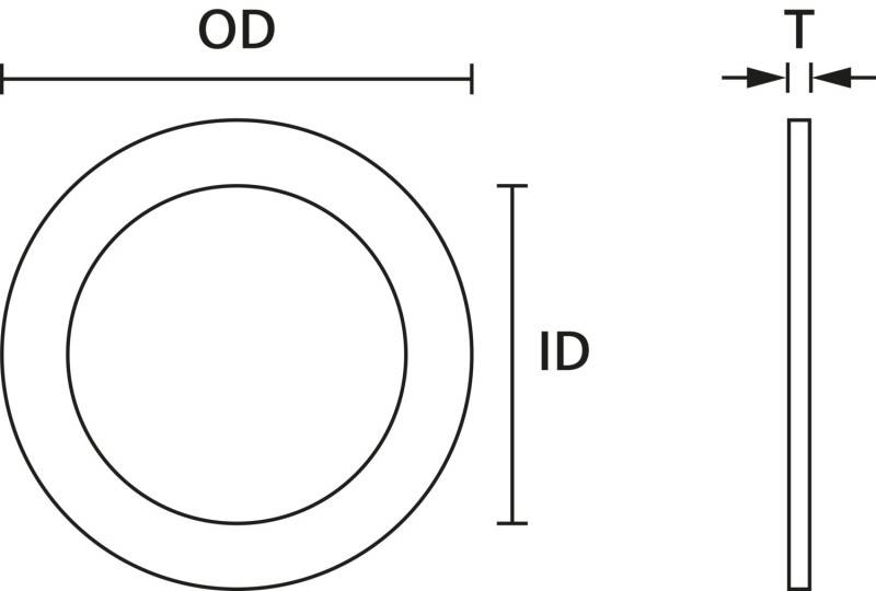 HellermannTyton Dichtungsscheibe AFWS-M12 VF RD 100