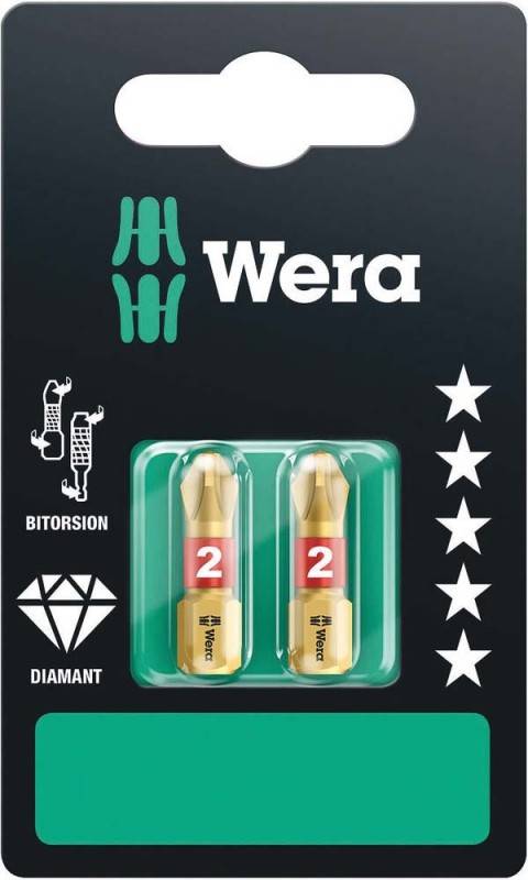 5 Stück Wera Werk Phillips-Recess Bit 073335(VE2)