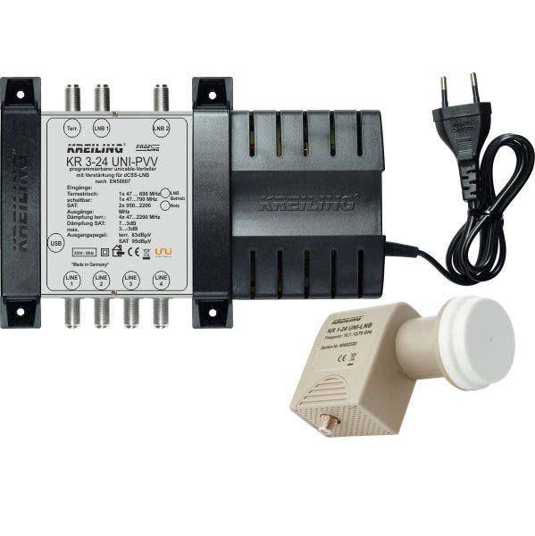 Kreiling Tech. UNICABLE Verstärker/Vert. KR 3-24 UNI-PVV
