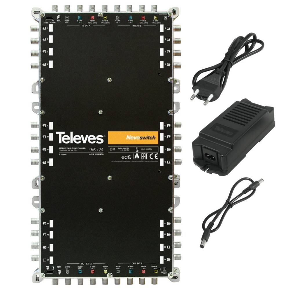 Televes Multischalter 9 in 24 Guß MS924NCQ