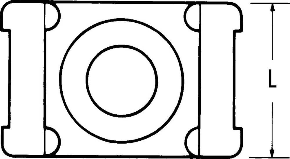 5000 Stk. HellermannTyton Befestigungssockel CTM3 PA66 BK 100