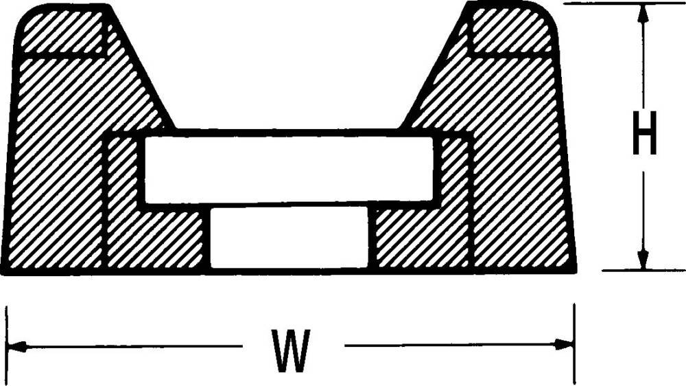 5000 Stk. HellermannTyton Befestigungssockel CTM3 PA66 BK 100