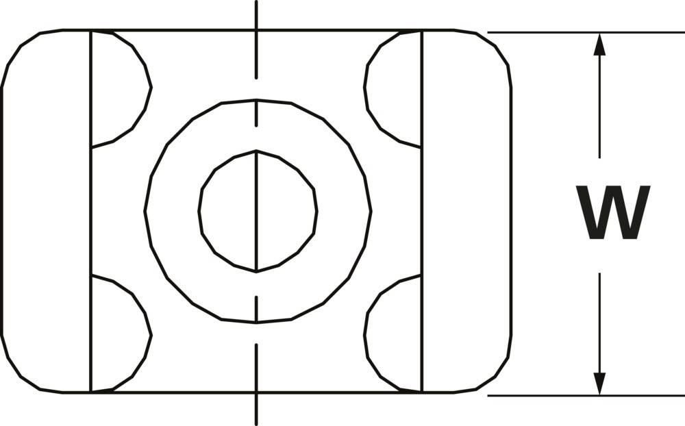 5000 Stk. HellermannTyton Befestigungssockel CTM3 PA66 BK 100