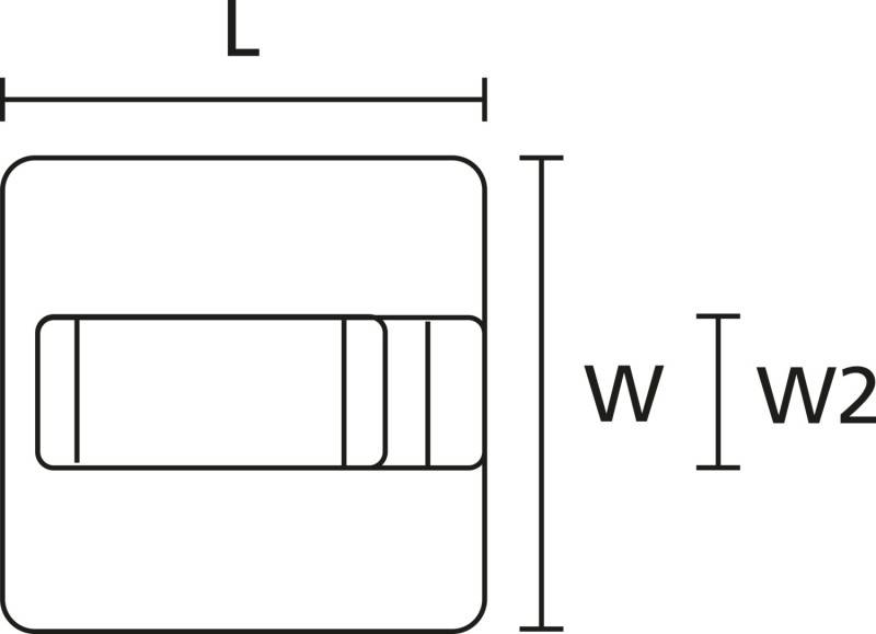 HellermannTyton Klebesockel RA13 PA66 BK 100
