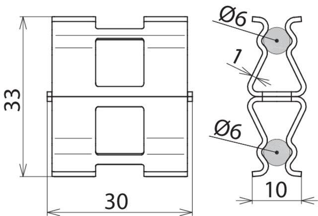 DEHN Bewehrungsklemme DC BK 6 RD6 STBLANK