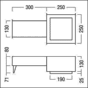 Zumtobel Group Betoneingießgehäuse PANOS INF/ #60800823