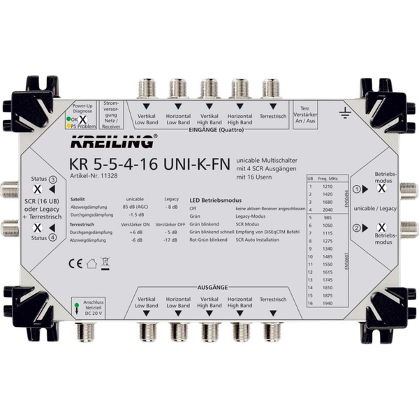 Kreiling Tech. Unicable Multischalter KR 5-5-4-16 UNI-K-FN