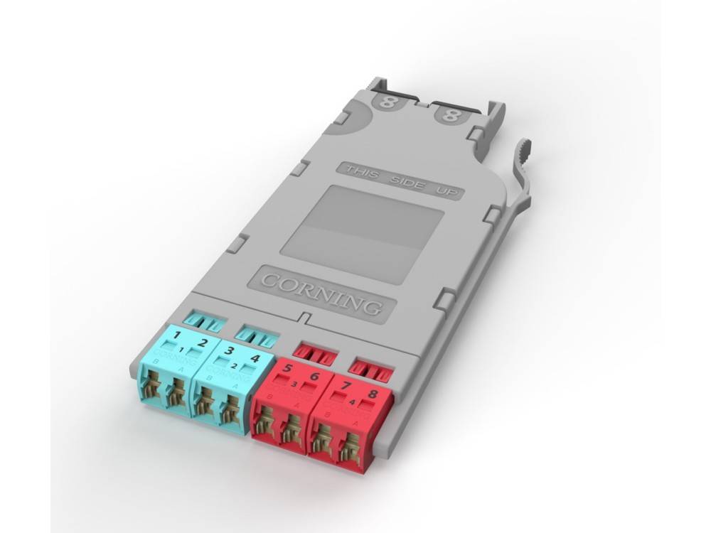 Ein Glasfasernetzwerkmodul mit der Aufschrift 