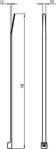 Unex Kabelbinder blau 2233DT