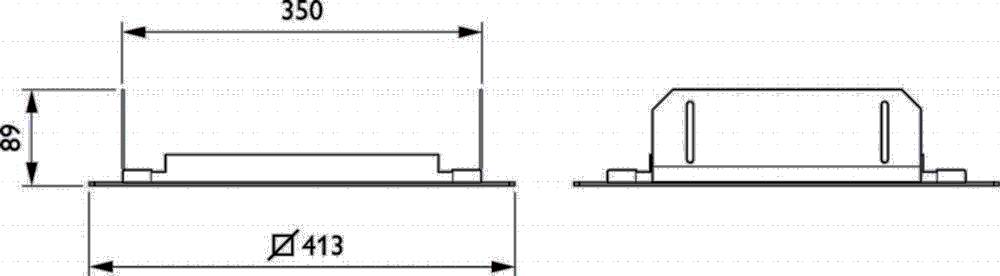 Philips Lighting Deckeneinbaurahmen ZBP333CFRML360W360WH