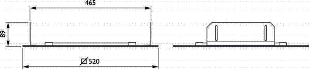 Philips Lighting Deckeneinbaurahmen ZBP333CFRML470W470WH