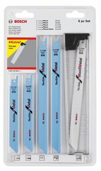 Bosch Power Tools 6-tlg. Säbelsägeblatt-Set, 2607010906