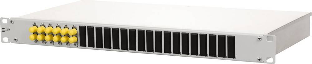 Metz Connect Spleissbox bestückt OpDATfix 6xSTD OS2K