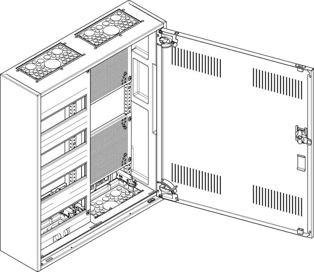 ABN Flachverteiler AP MK24RM