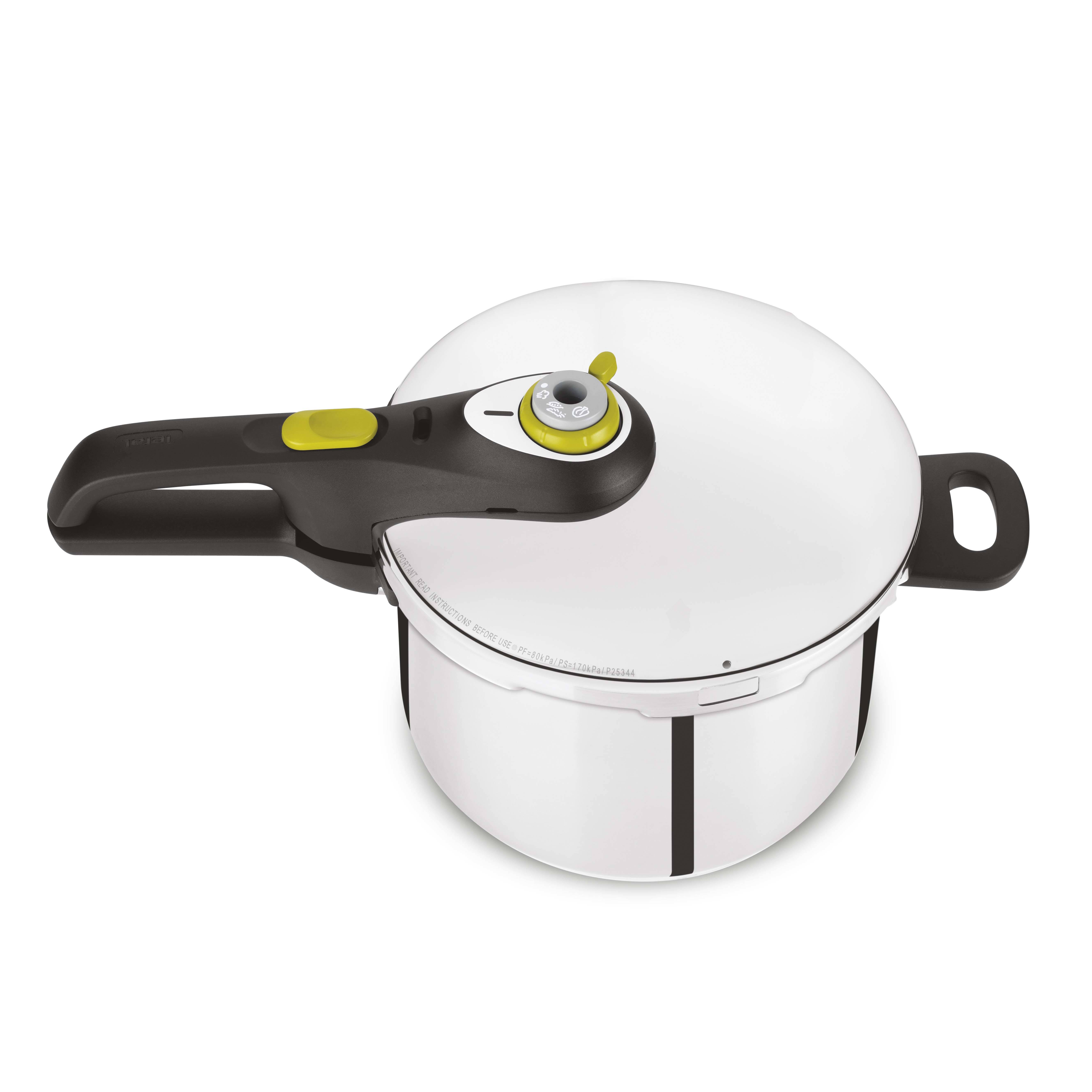 Tefal P25307, 6 l, Keramik, Gas, Halogen, Induktion, Versiegelte Platte, Schwarz, Edelstahl, 22 cm, Edelstahl, 450 mm
