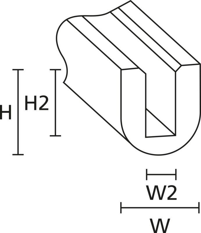 HellermannTyton Kantenschutz RA1 PVC BK 75