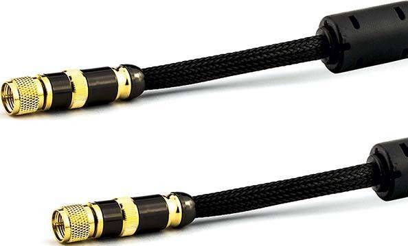 E+P Elektrik SAT-Anschlusskabel 1,5m sw BF 15