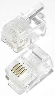 2 Stück E+P Elektrik Western-Stecker T53(VE2)