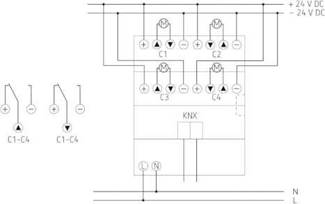 Theben Jalousieaktor JMG 4 T 24V KNX