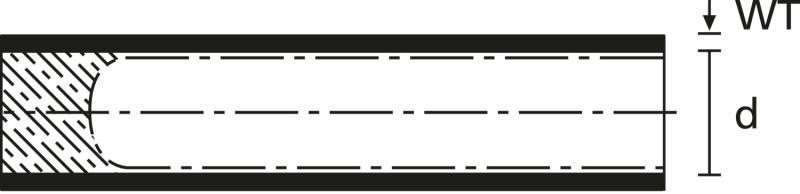 HellermannTyton Warmschrumpfkappe PEC-3/1-POX-BK-L1