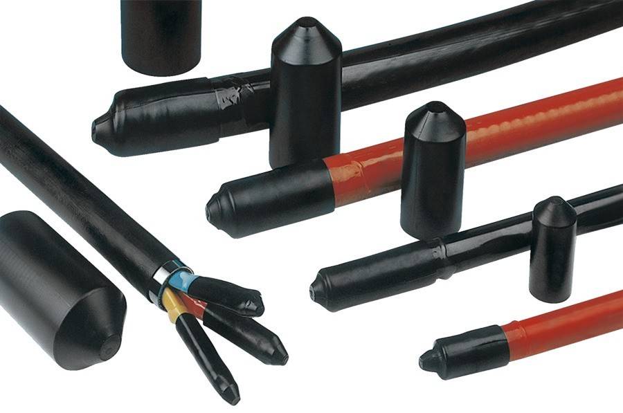 HellermannTyton Warmschrumpf-Endkappe 1613-1-B5W2 PO-X BK