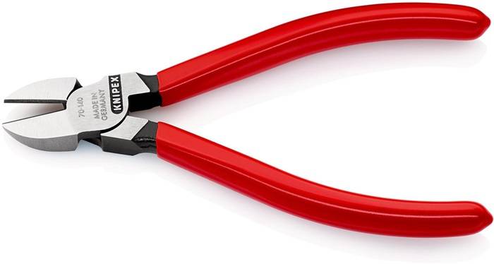 Seitenschneider L.140mm Kopf pol.Ku.-Überzug KNIPEX