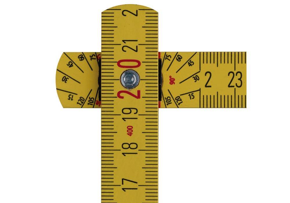 STABILA Gliedermaßstab 407 Länge 2 m Breite 1,70 cm mm/ mm EG III