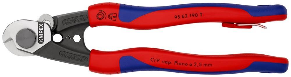 Knipex-Werk Drahtseilschere 95 62 190 T BK