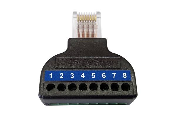 Wantec Splitter 2wIP für 4 Leitungen/nur 5627 verwendb., Schwarz