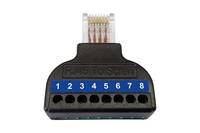 Wantec Splitter 2wIP für 4 Leitungen/nur 5627 verwendb., Schwarz