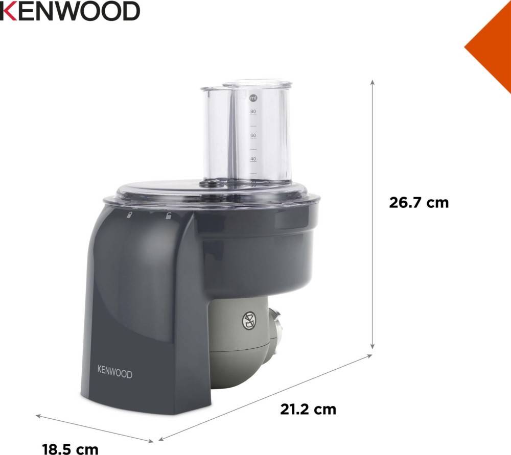 2 Stk. Kenwood Würfelschneide-Zubehör KAX 400 PL gr/Acryl