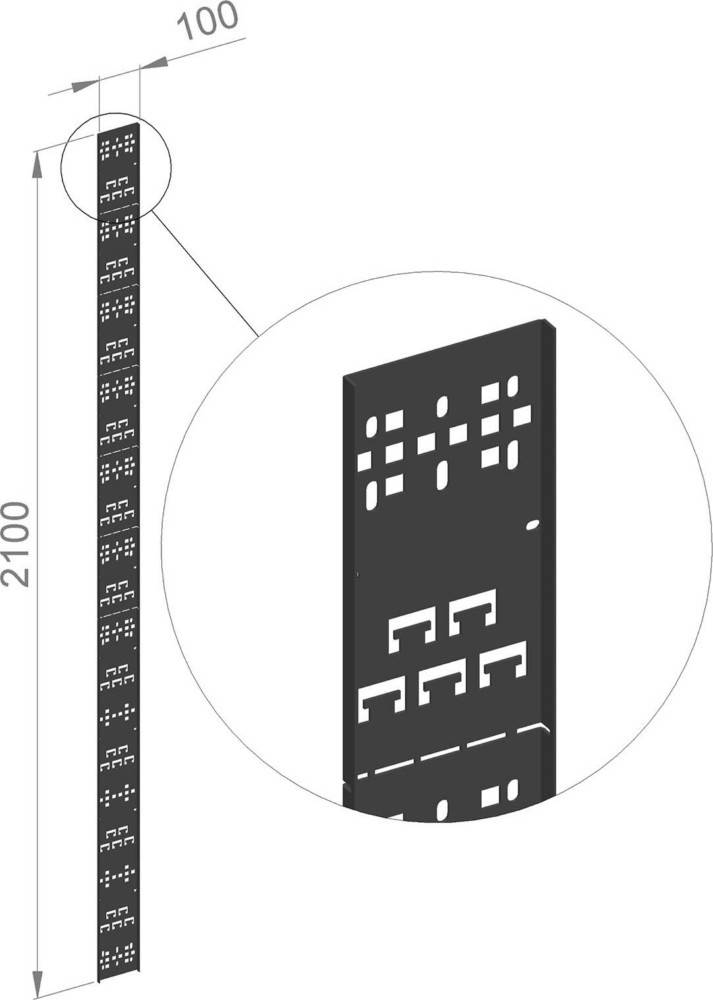 Enoc Kabelabfangschiene KHV X1-S