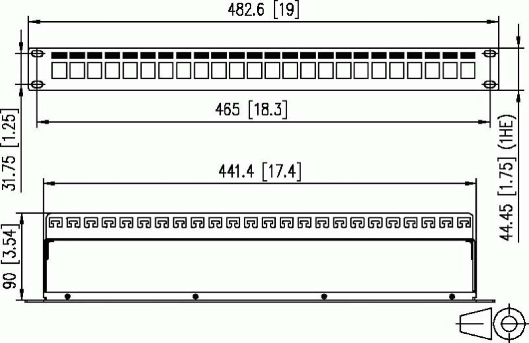Metz Connect Patchpanel Keystone 130926-0003KE