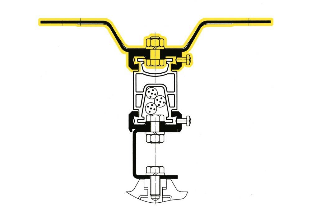 Schuch Licht Trageschienenbefestigung TRSED