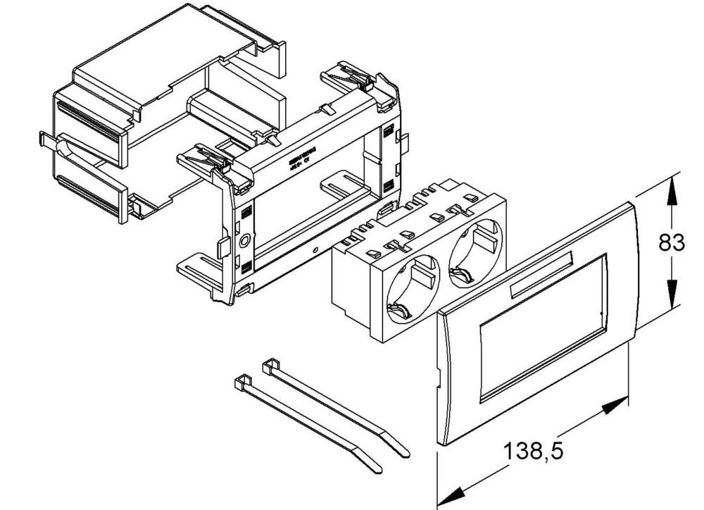 Niedax Geräteeinbausystem GES 2 R SV