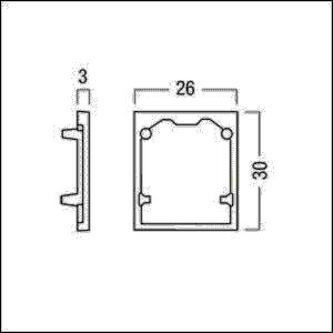 Zumtobel Group Abschlussplatte weiß SUP2 TRACK #22169706