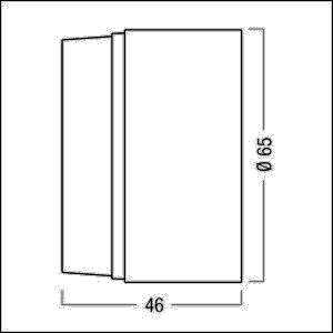 Zumtobel Group Abblendtubus SUP2 L TUBE BK