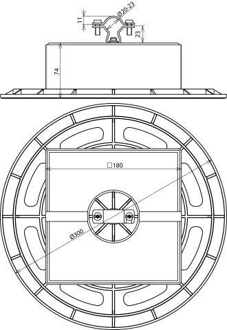 DEHN Dachleitungshalter DLH ZS 20 23 #253229