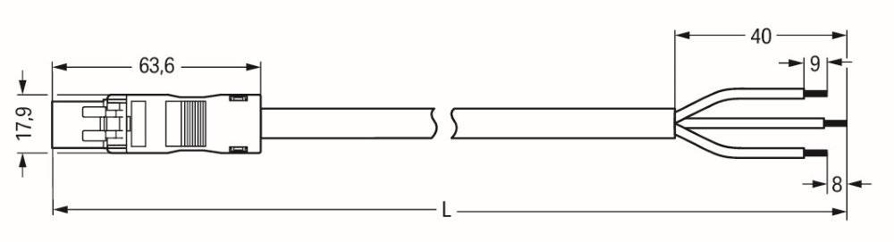 WAGO Kontakttechnik Anschlussleitung 891-8993/206-301
